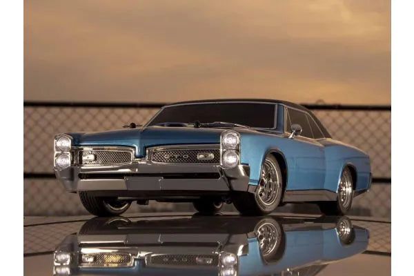 Kyosho 34431T2 1:10 Scale Radio Controlled Electric Powered 4WD FAZER Mk2 FZ02L Series readyset 1967 Pontiac® GTO™ Tyrol Blue - BanzaiHobby