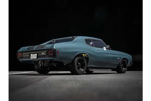Kyosho 34494T1 1:10 Scale Radio Controlled Electric Powered 4WD FAZER Mk2 FZ02L VE Series readyset 1970 Chevy® Chevelle® Supercharged VE Dark Blue - BanzaiHobby