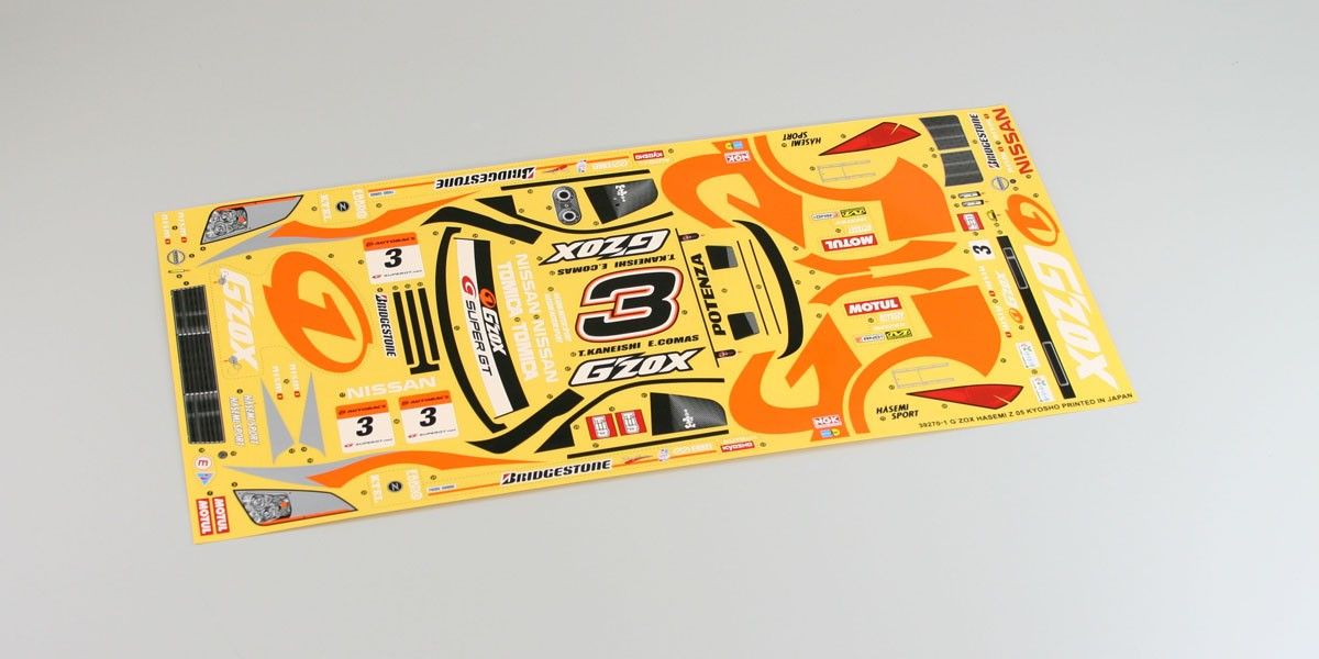Kyosho 39270-1 Sponsor Decal (G'ZOX HASEMI Z) - BanzaiHobby