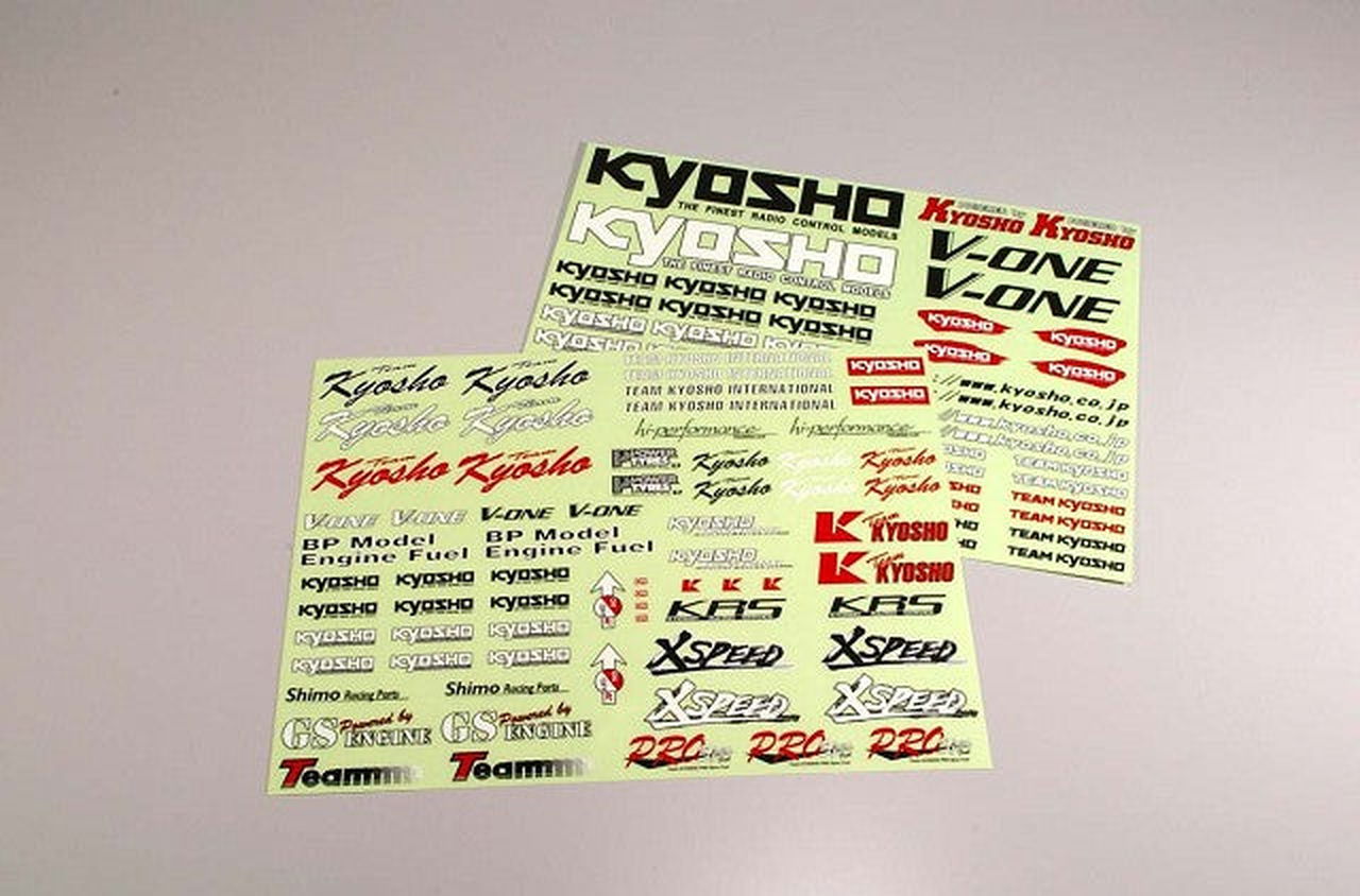 Kyosho 39778 DIS - KYOSHO Works Stickers - BanzaiHobby