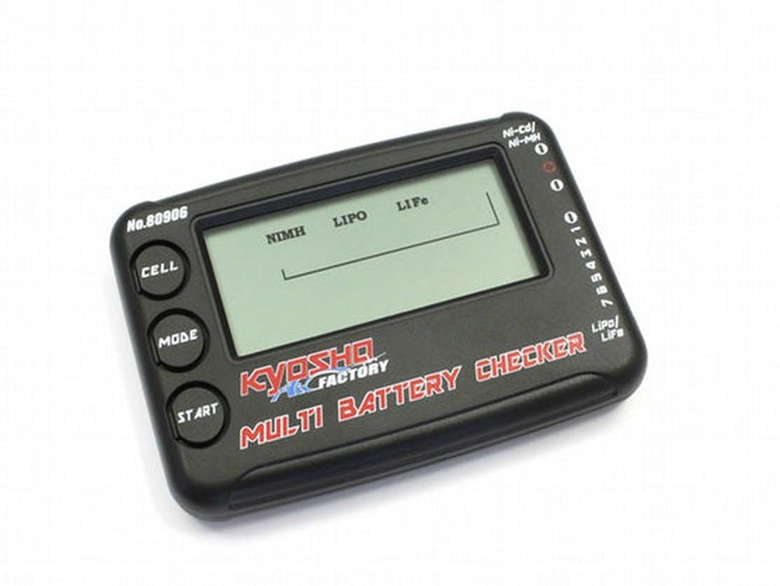 Kyosho 80906 Multi-Battery Checker - BanzaiHobby