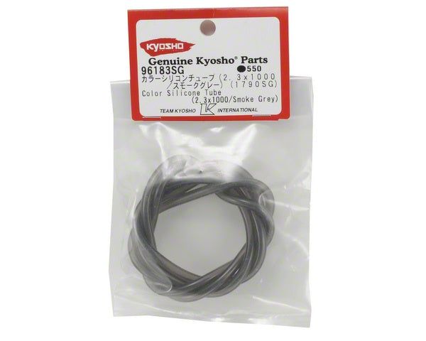 Kyosho 96183SG 2.3mm x 1000mm Silicone Fuel Tubing (Smoke Grey) - BanzaiHobby