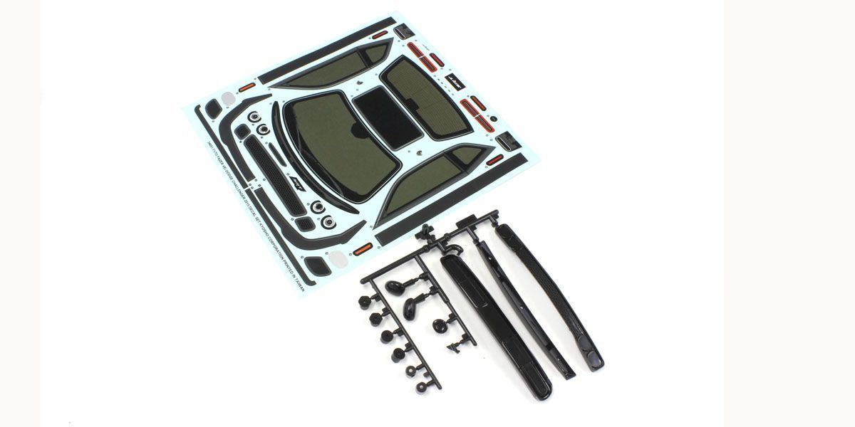 Kyosho FAB451-01 Decal & Body Parts Set (DODGE CHALLENGER - BanzaiHobby