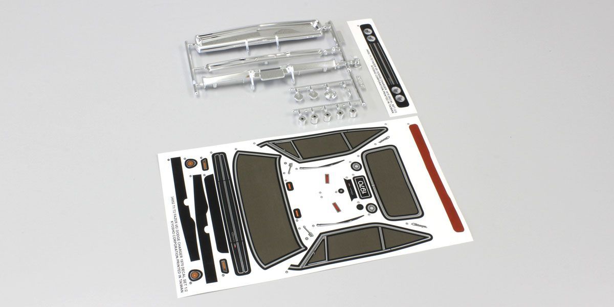 Kyosho FAB452-01 Decal & Body Parts Set (DODGE CHARGER) - BanzaiHobby