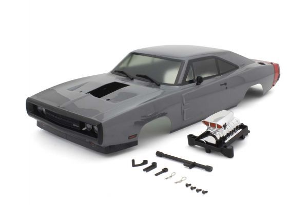 Kyosho FAB707GY 1970 Dodge Charger Supercharged VE Gray Decoration Body - BanzaiHobby