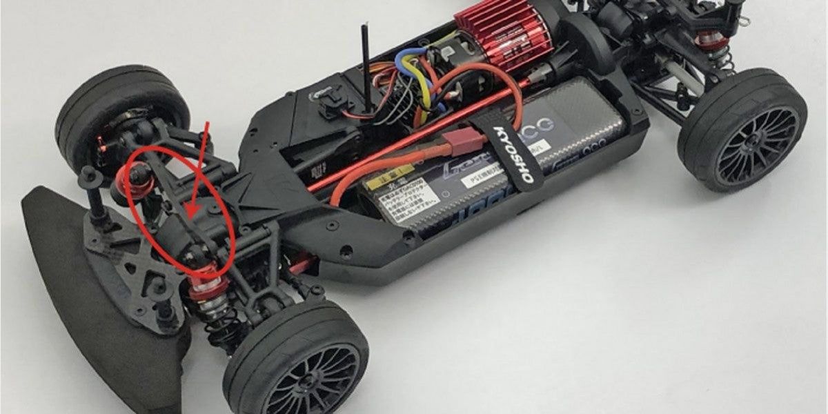 Kyosho FAW222B TC Carbon Front Shock Stay(FAZER MK2) - BanzaiHobby