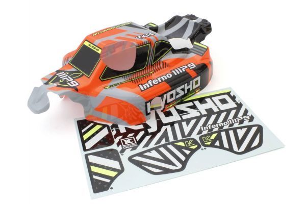 Kyosho IFB117OR INFERNO MP9 TKI4 V2 Decoration Body Set(Orange) - BanzaiHobby