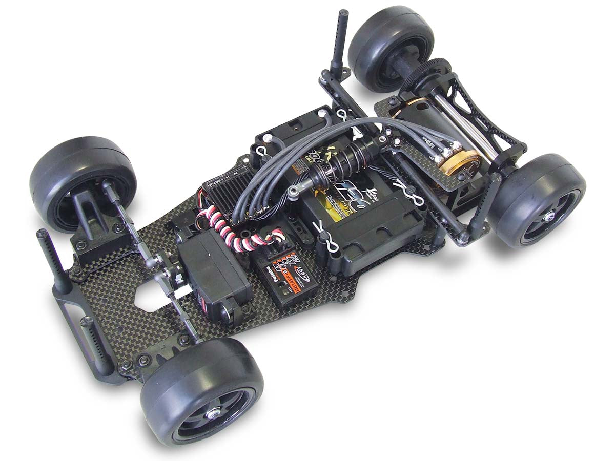 Kawada M334 M300GT2R Chassis Kit 1/12 DD Car Carbon Chassis (Mini Rubber Tires) - BanzaiHobby