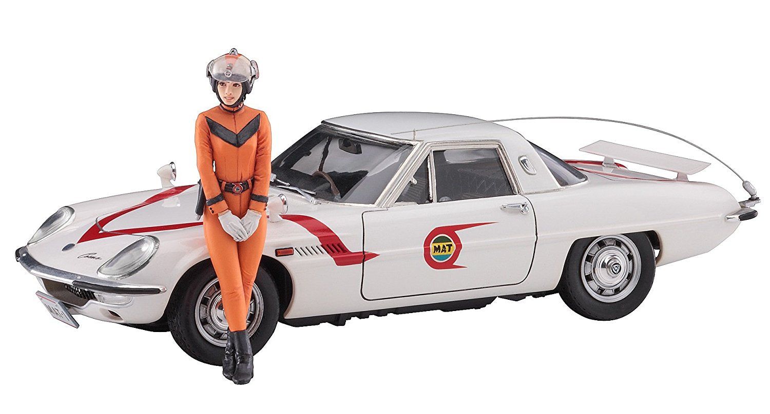 Hasegawa MAT Vehicle w/MAT Female Member - Ultraman - BanzaiHobby