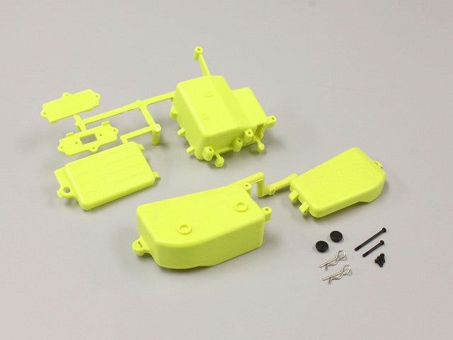 Kyosho IFF001KY Battery & Receiver Box Set (F-Yellow/MP9) - BanzaiHobby