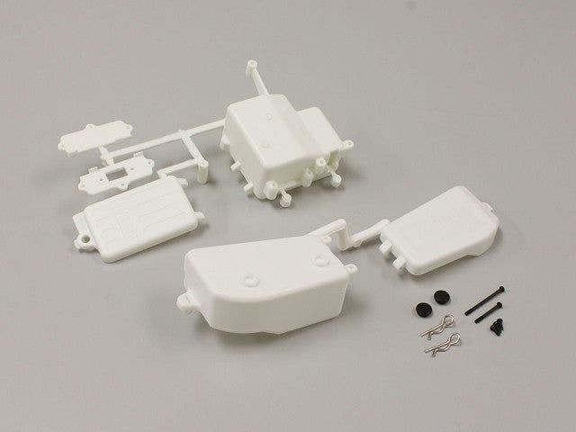 Kyosho IFF001W Battery & Receiver Box Set (White/MP9) - BanzaiHobby