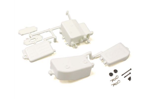 Kyosho IFF001WB Battery__eceiver Box Set(White/MP10/MP9) - BanzaiHobby