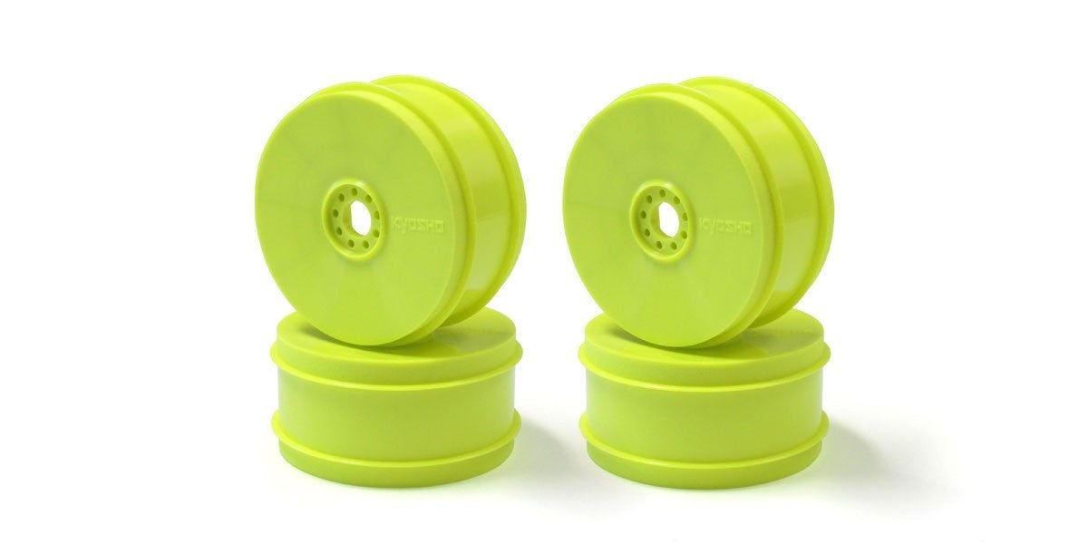 Kyosho IFH006KY-H Hard Dish Wheel (4pcs/F-Yellow/MP9 TKI4) - BanzaiHobby