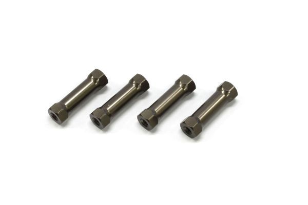 Kyosho IFW401C SP Aluminum Radio Post (Gunmetal/4pcs/MP) - BanzaiHobby