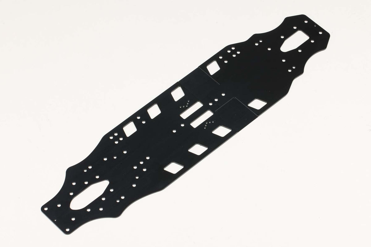 (PO SEP 2026) Yokomo MS-002S-B Steel Main Chassis (1.2mm/Black)