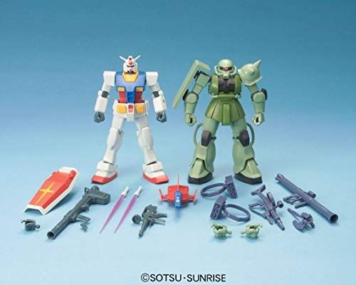 HGUC RX-78-2/MS-06 Gunpla Starter Set Gundam vs. Zaku de producción en masa (Mobile Suit Gundam) - BanzaiHobby