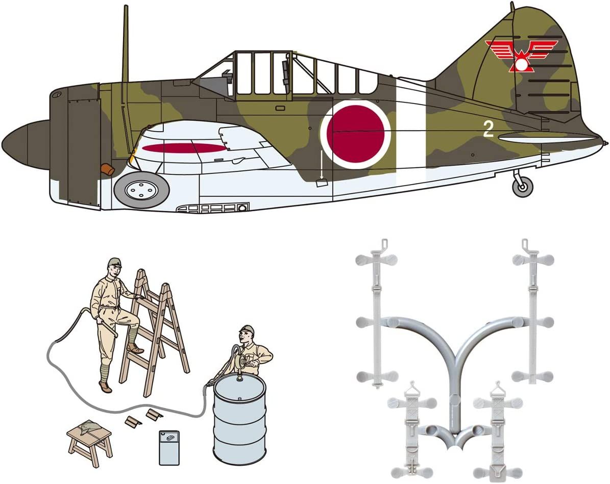 Fine Molds IJA B-339 Buffalo w/Maintenance Scene Set 1 - BanzaiHobby