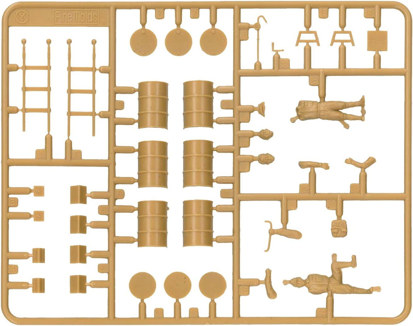 Fine Molds IJA B-339 Buffalo w/Maintenance Scene Set 1 - BanzaiHobby