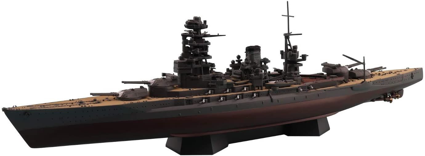 Aoshima IJN Battleship Mutsu 1942 (w/Metal Gun Barrel) - BanzaiHobby