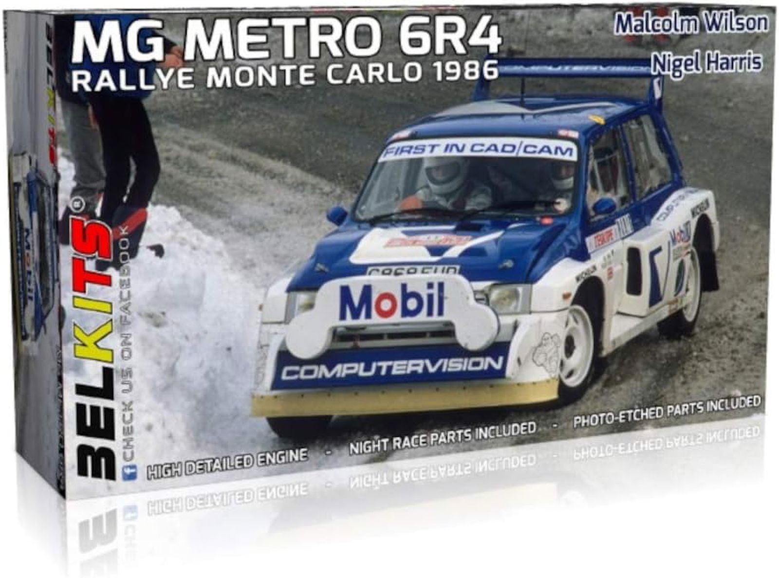 Aoshima BELKitS 1/24 MG METRO 6R4 Rallye Monte Carlo 1986 Malcolm Wilson/Nigel Harris - BanzaiHobby