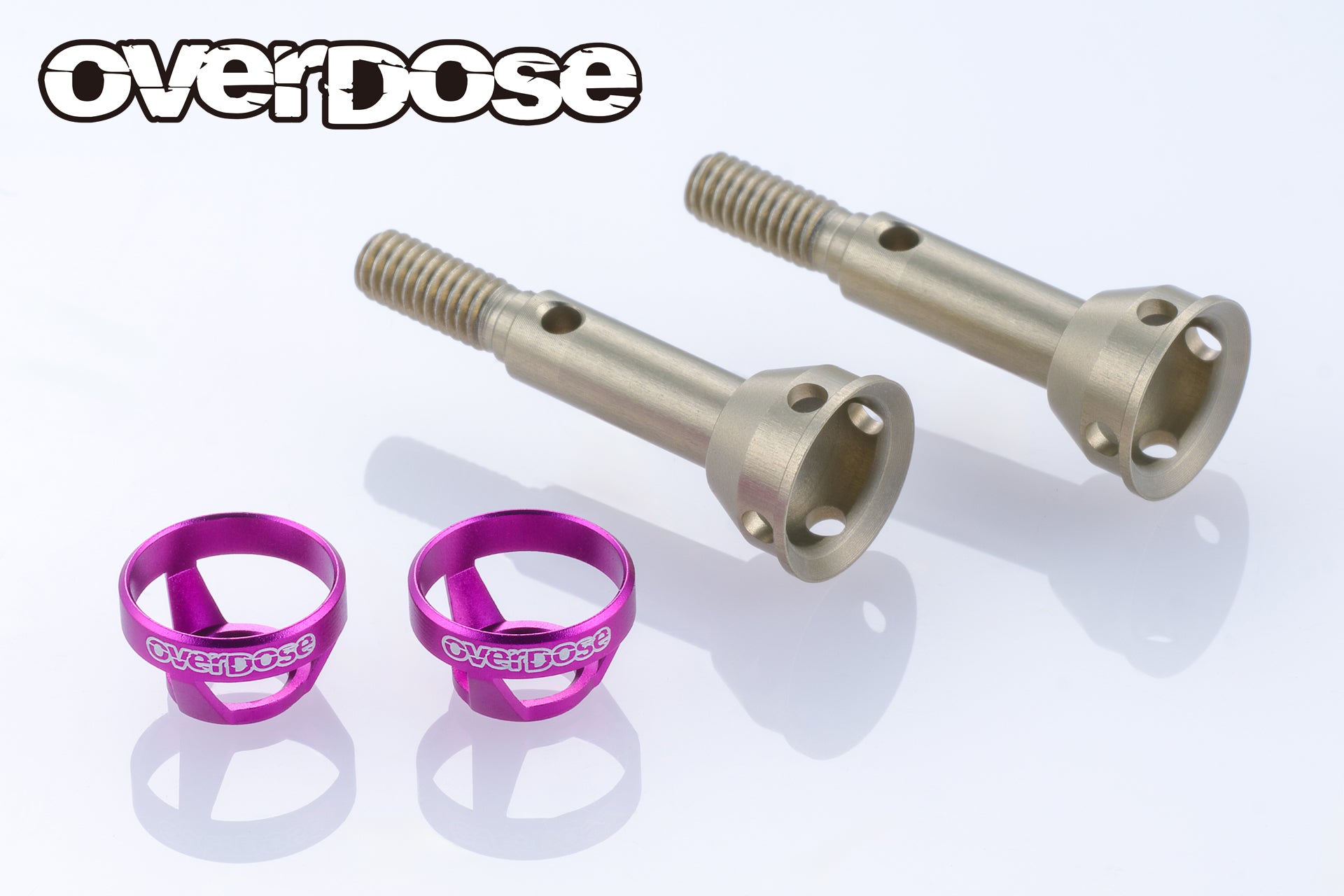 (PO APR 2026) OVERDOSE OD3980 Light Weight Aluminum Rear Axle Shaft (For GALM ver.2/Purple)
