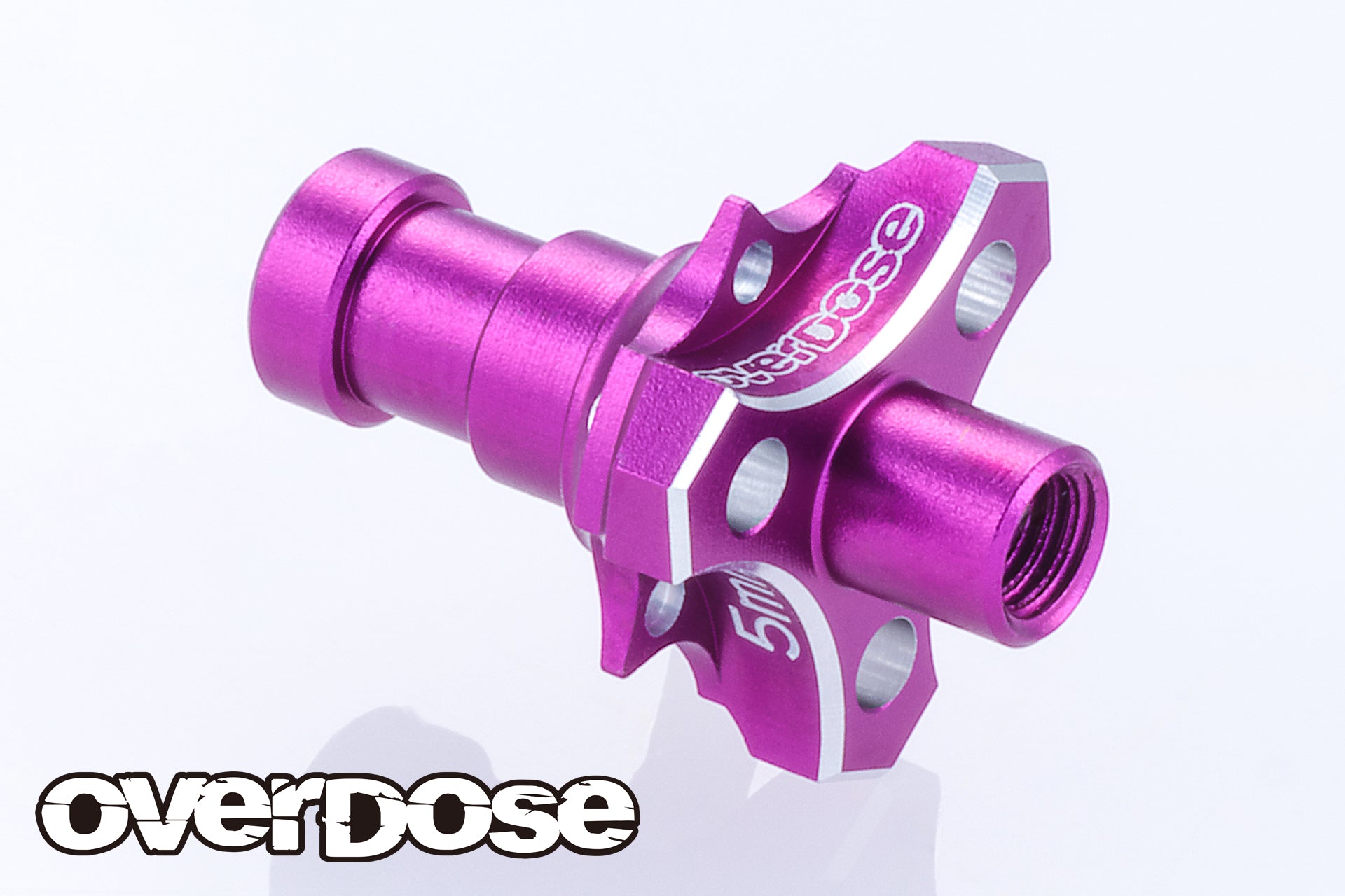 (PO APR 2026) OVERDOSE OD3986 Aluminum One Piece Axle Shaft Type-2 (For OD/RWD Front/7mm/Purple)