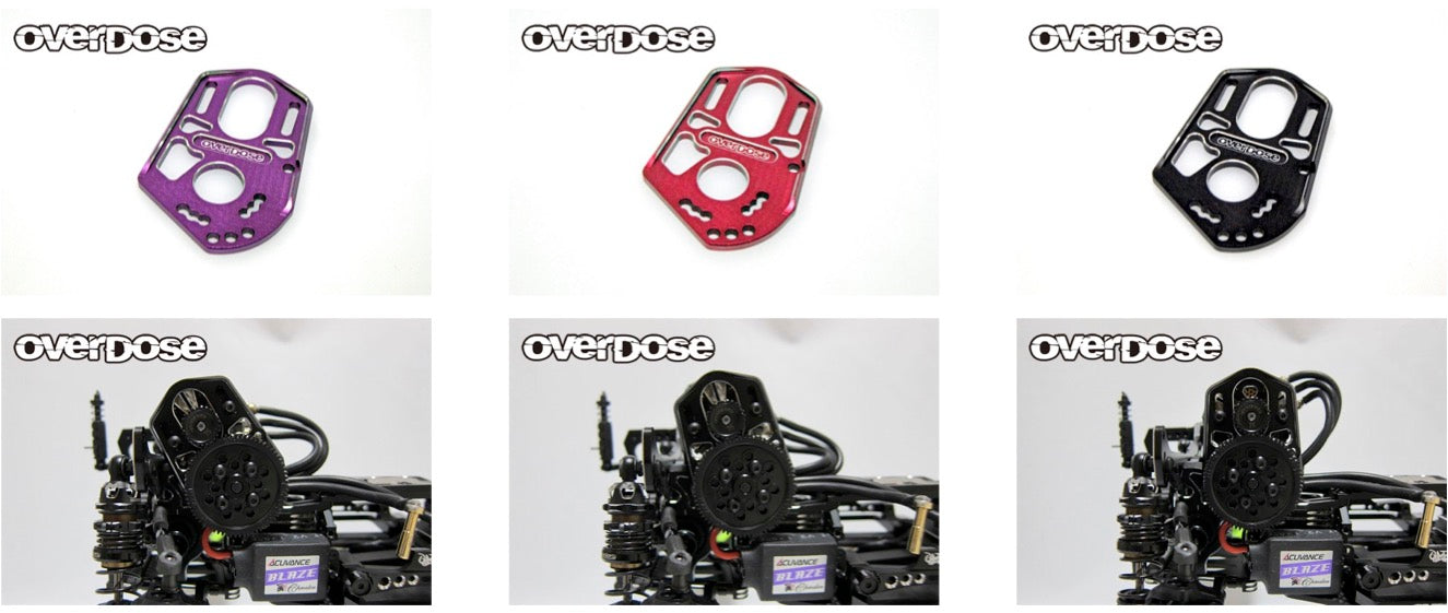 OVERDOSE OD3914 High Mount Motor Plate (For OD3877/Purple)