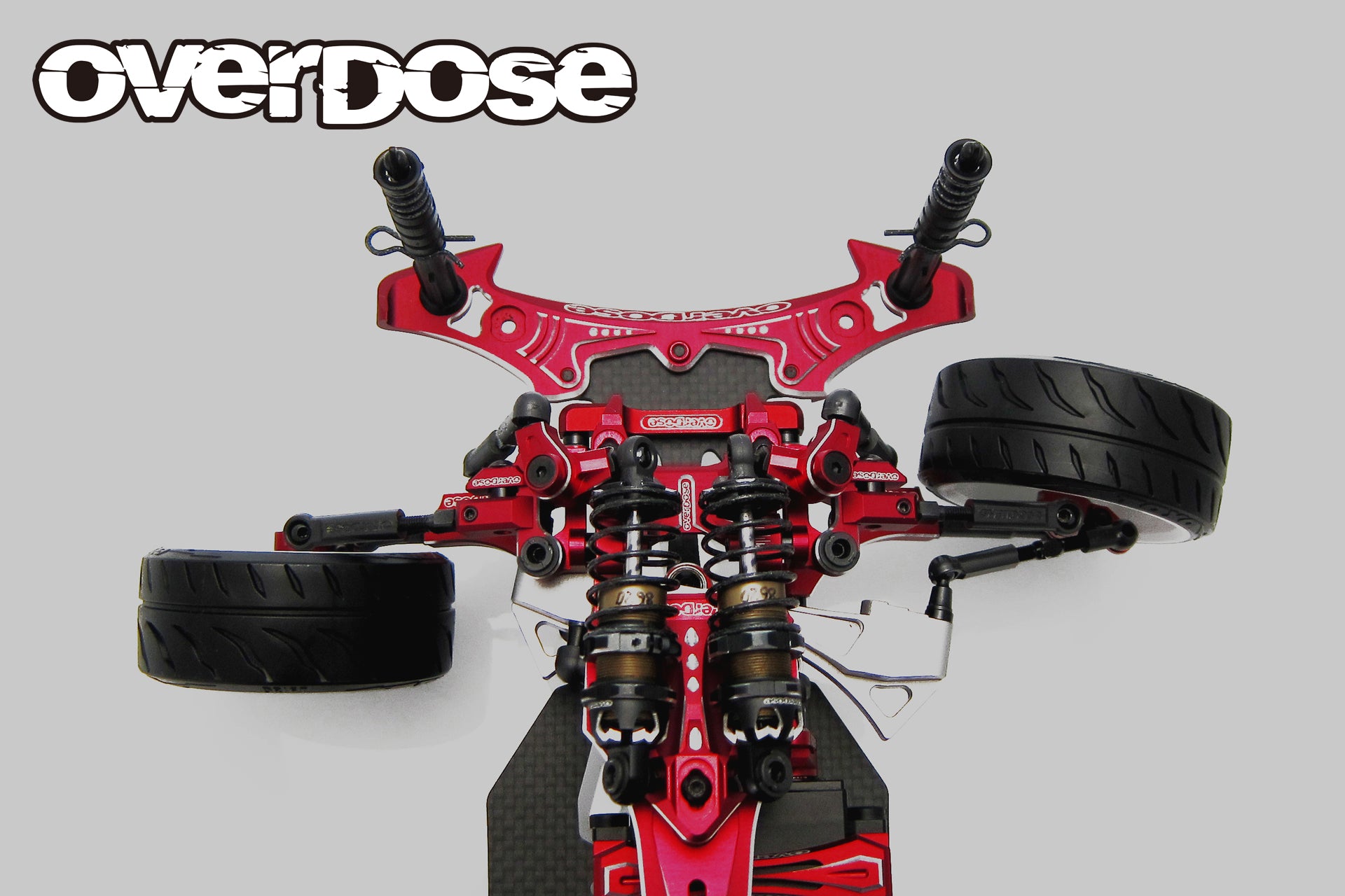 (PO NOV 2025) OVERDOSE OD3937 Aluminum Curved Slide Rack Steering Set Type-3 (For GALM/Purple)