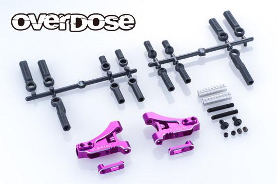 (PO NOV 2026) OVERDOSE OD3964 Adjustable Aluminum Front Suspension Arm Type-4 (For OD/Purple)