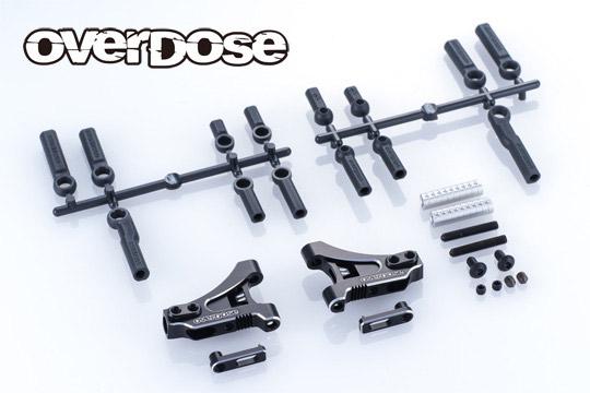 (PO NOV 2026) OVERDOSE OD3966 Adjustable Aluminum Front Suspension Arm Type-4 (For OD/Black)