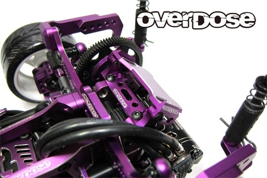 (PO JAN 2026) OVERDOSE OD3976 JT Aluminum Rear ESC Mount Type-2 (For GALM Series/Black)