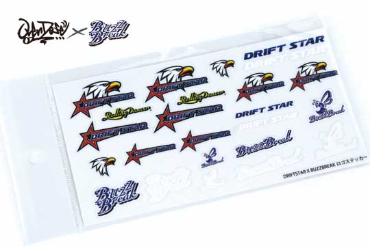 OVERDOSE BB-ST-004 DRIFT STAR x BUZZ BREAK logo sticker