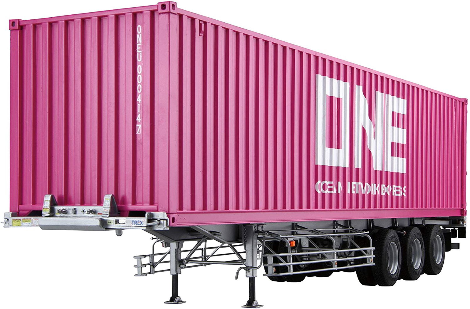 Aoshima Nippon Trex Container Semitrailer 40ft 3 axes/One Japan - BanzaiHobby