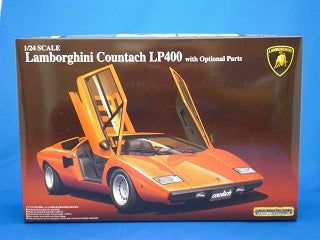 Aoshima Lamborghini Countach LP400 (w/Option Parts) - BanzaiHobby