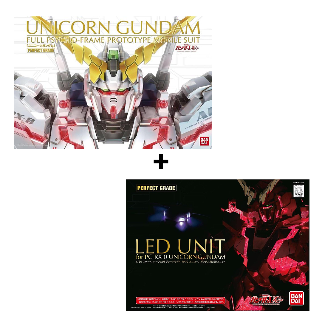 Bandai PG RX-0 Unicorn Gundam + LED Unit