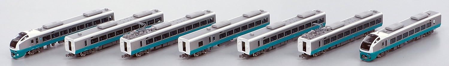 GreenMax 30538 N Gauge E653 Series Fresh Hitachi Green 7 Car Set (w/Power) (Pre-painted) - BanzaiHobby