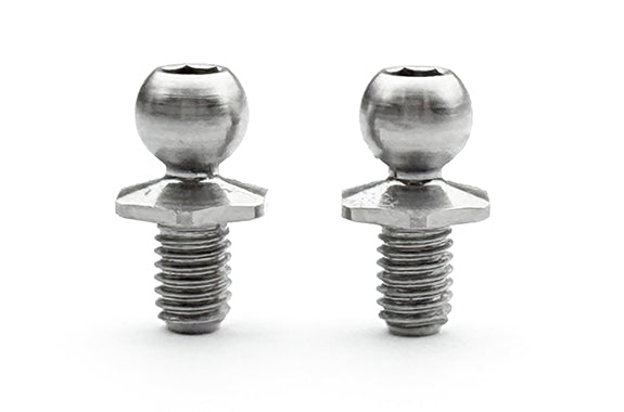 REVED RT-006SNS SPM Titanium Rod End Ball, Short Neck, S (Φ4.3mm, Thread Length 4.5mm, 2 Pieces)