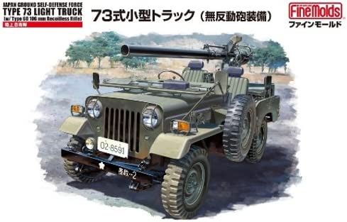 Fine Molds FM36 JSDF Type 73 Light Truck w/Recoilless gun - BanzaiHobby