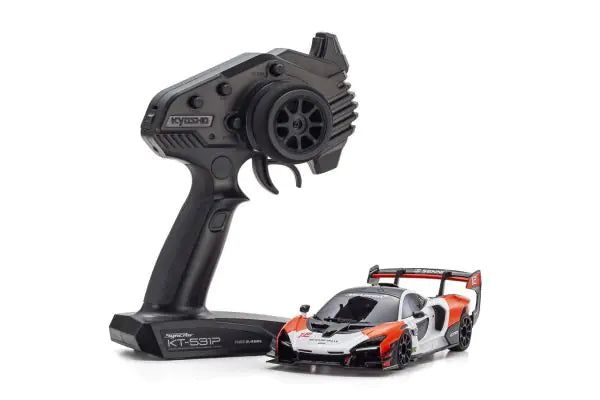 Kyosho 32340WR MINI-Z RWD readyset McLaren Senna GTR White/Red - BanzaiHobby