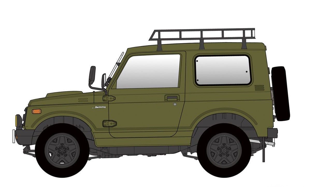 Hasegawa [PO DEC 2022] Suzuki Jimny (JA11-5) w/Roof Carrier - BanzaiHobby