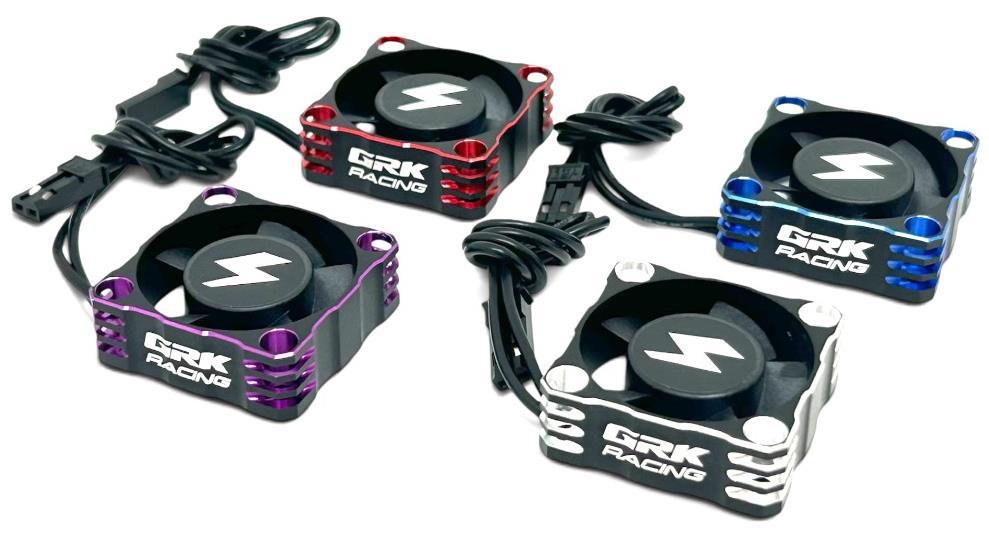 (PO JUN 2026) SHIBATA DR-AC30ABK GRK RACING Aluminum Cooling Fan (Black)
