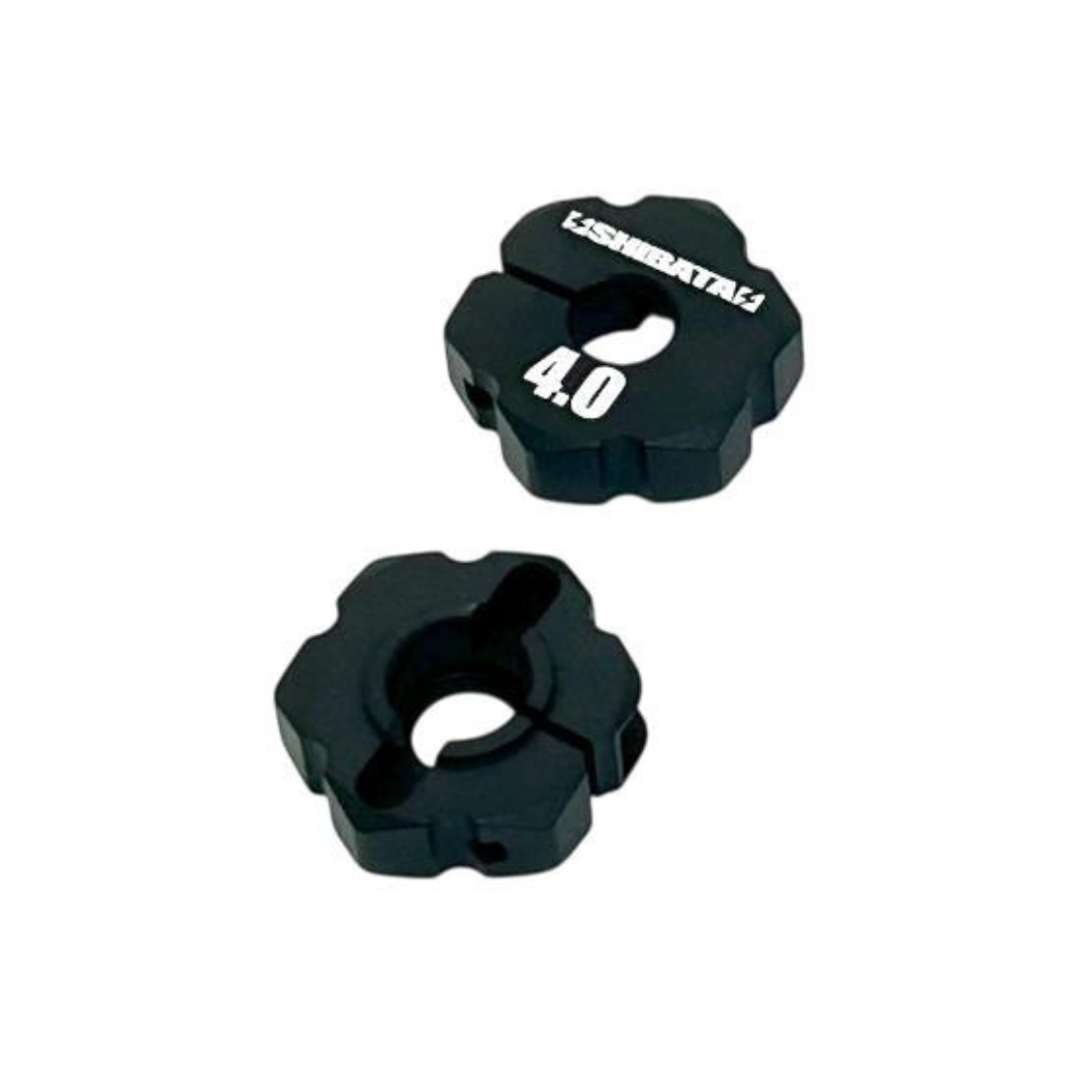 (PO JUL 2026) SHIBATA R31S135BK GRK Clamp-Type Racing Hub. 4mm Thick (Black) - BanzaiHobby