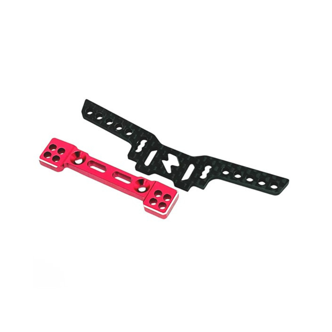 (PO JUL 2026) SHIBATA R31S344RD GRK5 Cantilever Front Damper Stay (Red) - BanzaiHobby