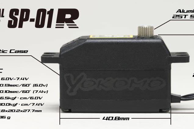 (PO OCT 2026) Yokomo SP-01R Digital Low-Profile Servo