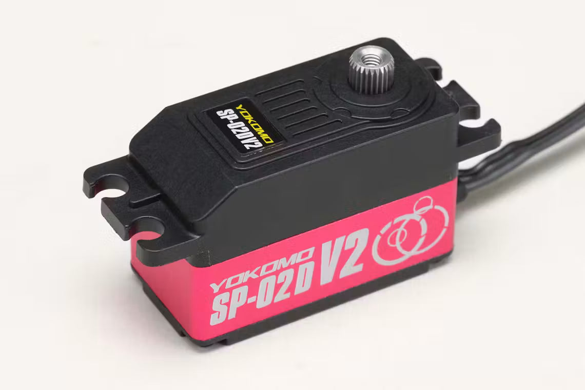 (PO OCT 2026) Yokomo SP-02DV2PI Digital Steering Servo for Drift SP-02DV2 Pink Version