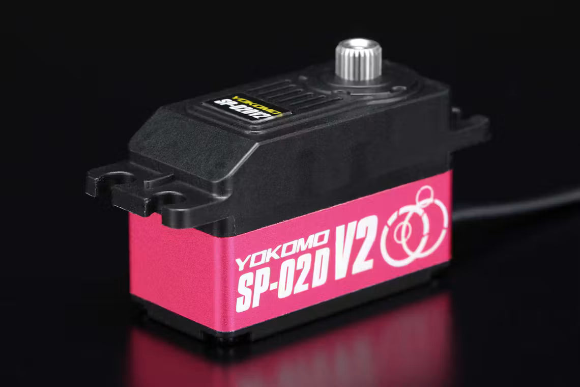 (PO OCT 2026) Yokomo SP-02DV2PI Digital Steering Servo for Drift SP-02DV2 Pink Version