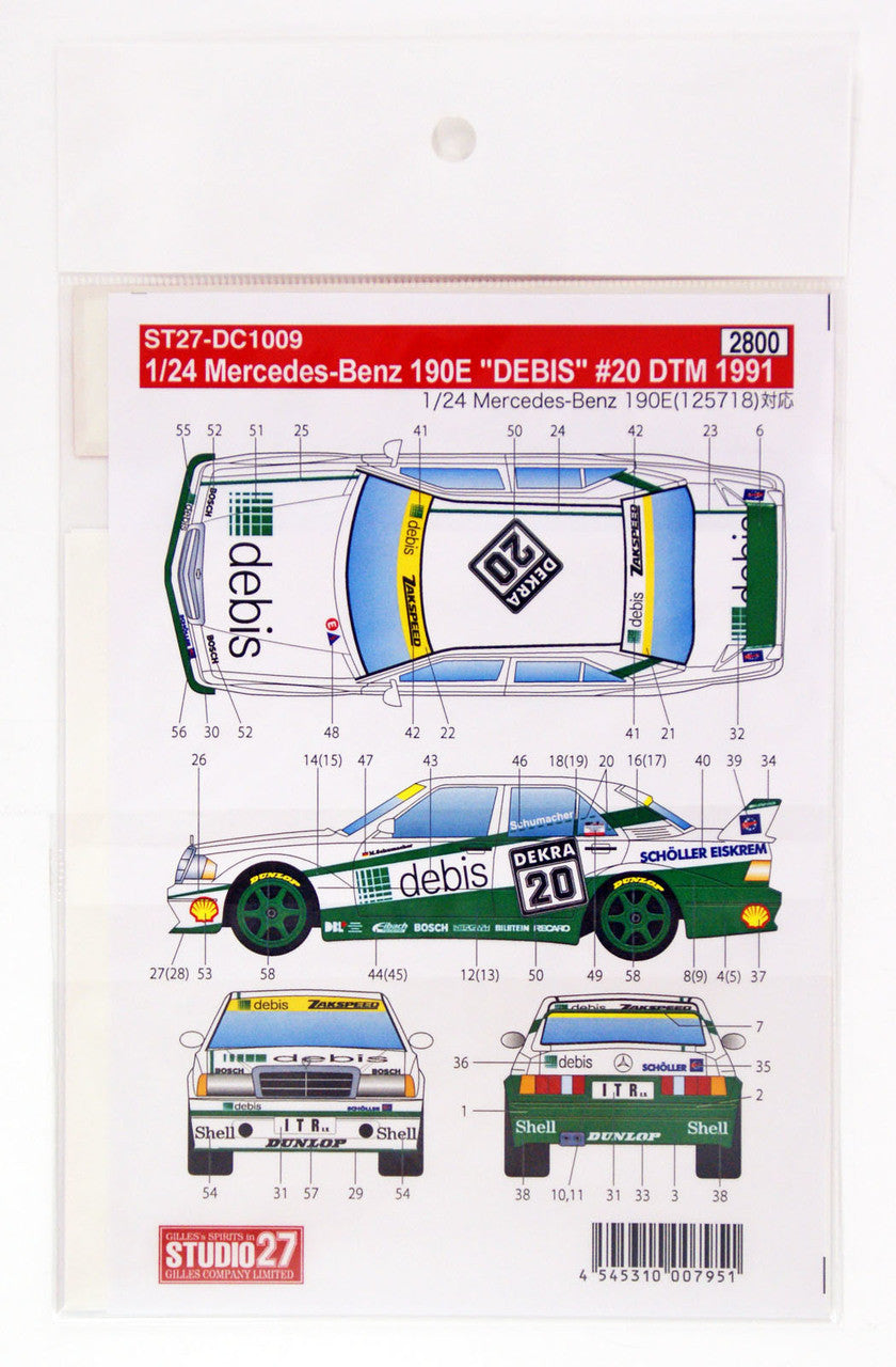 Studio27 DC1009 1/24 Mercedes Benz 190E