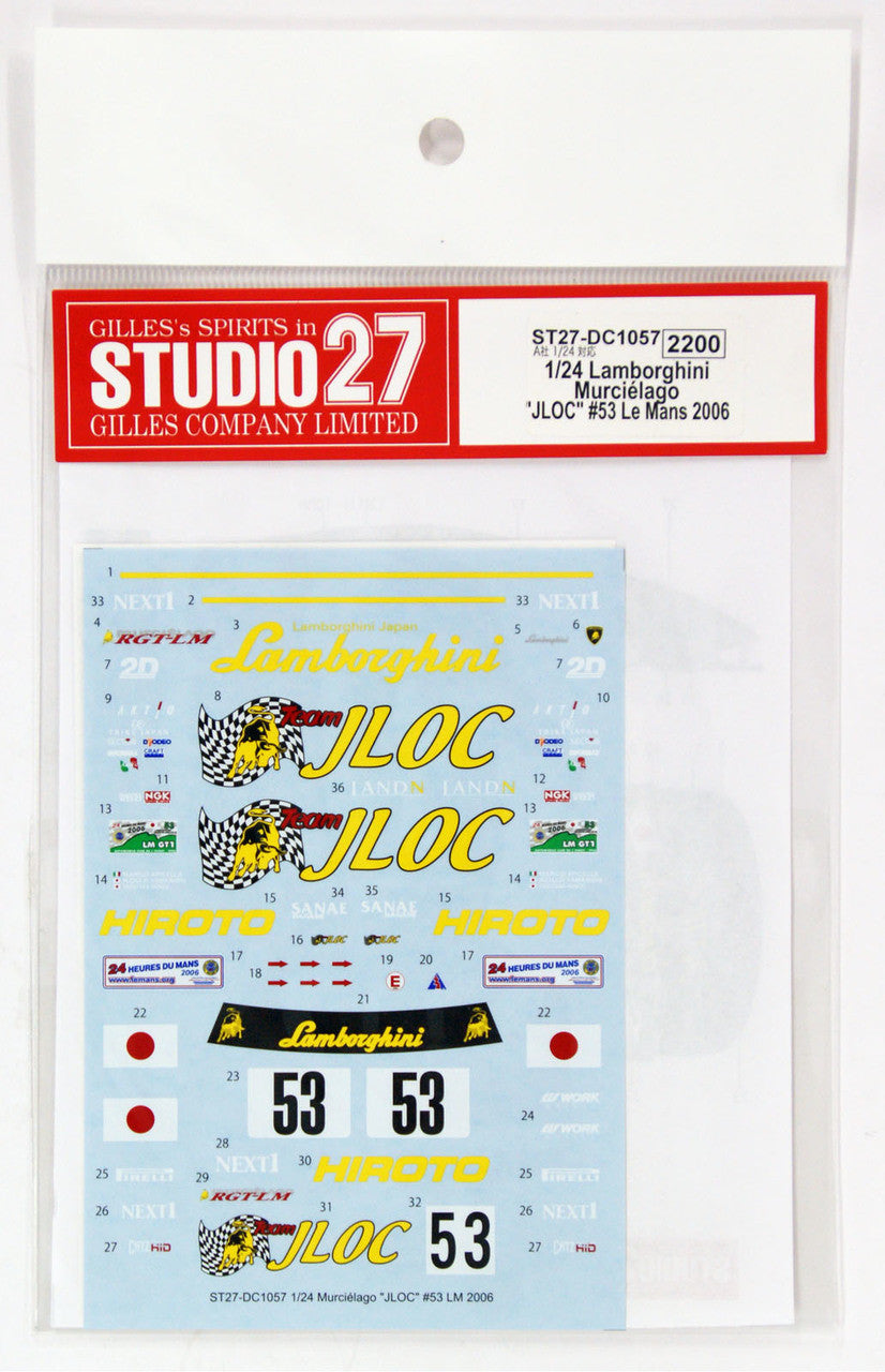 Studio27 DC1057 1/24 Lamborghini Murcielago JLOC - BanzaiHobby