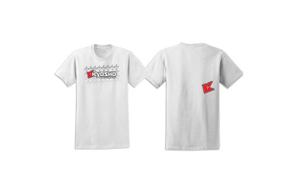 Kyosho 88001S KYOSHO K Fade 2.0 T-Shirt(White/S) - BanzaiHobby