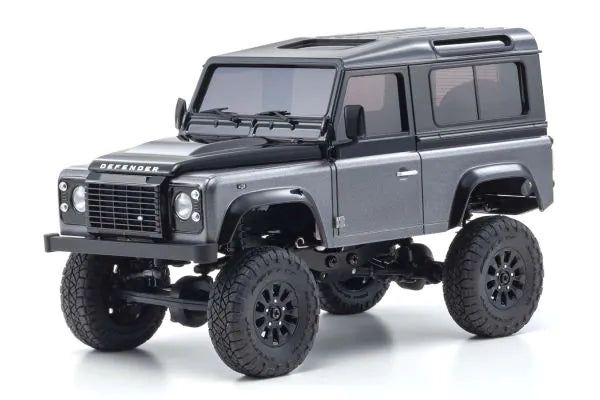 Kyosho 32526GM MINI-Z 4x4 readyset Land Rover Defender 90 Autobiography Corris Gray / Santorini Black - BanzaiHobby